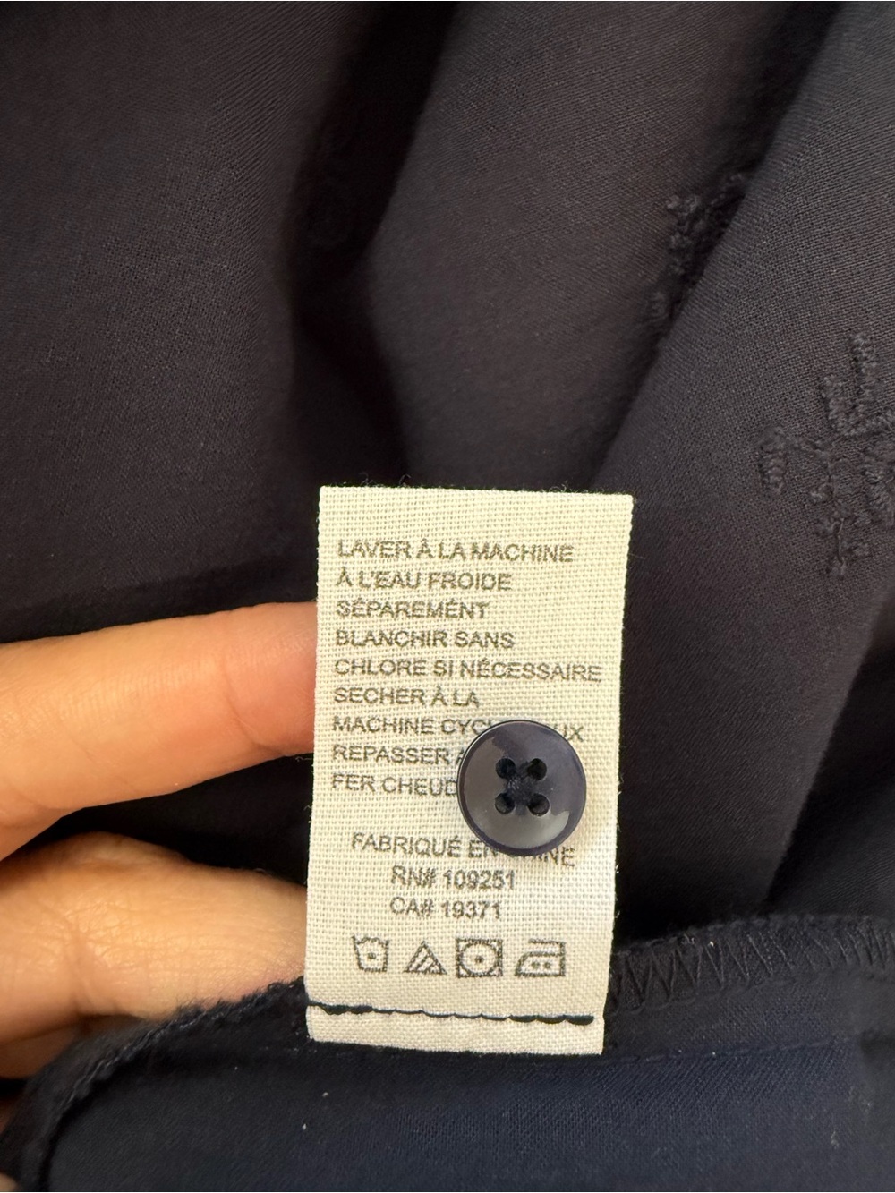 Trovata Navy Eyelet Button-Front Maxi Skirt - Picture 7 of 8